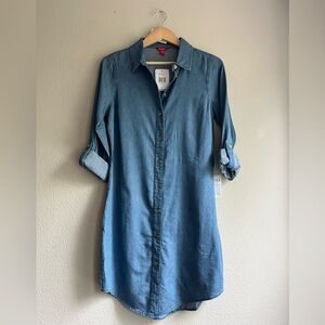 Guess jean front button dress